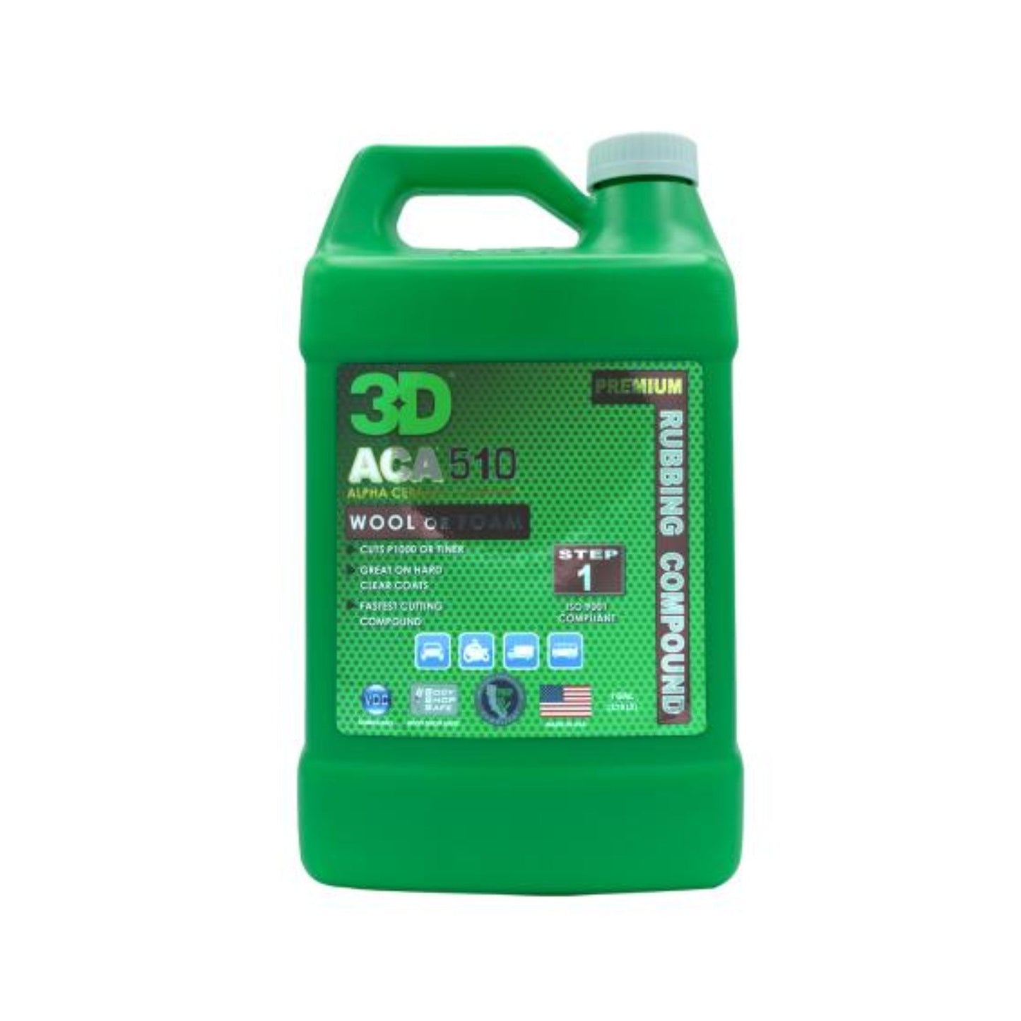 3D ACA 510 PREMIUM RUBBING COMPOUND - Bocar Depot Mississauga - 3D -- Bocar Depot Mississauga