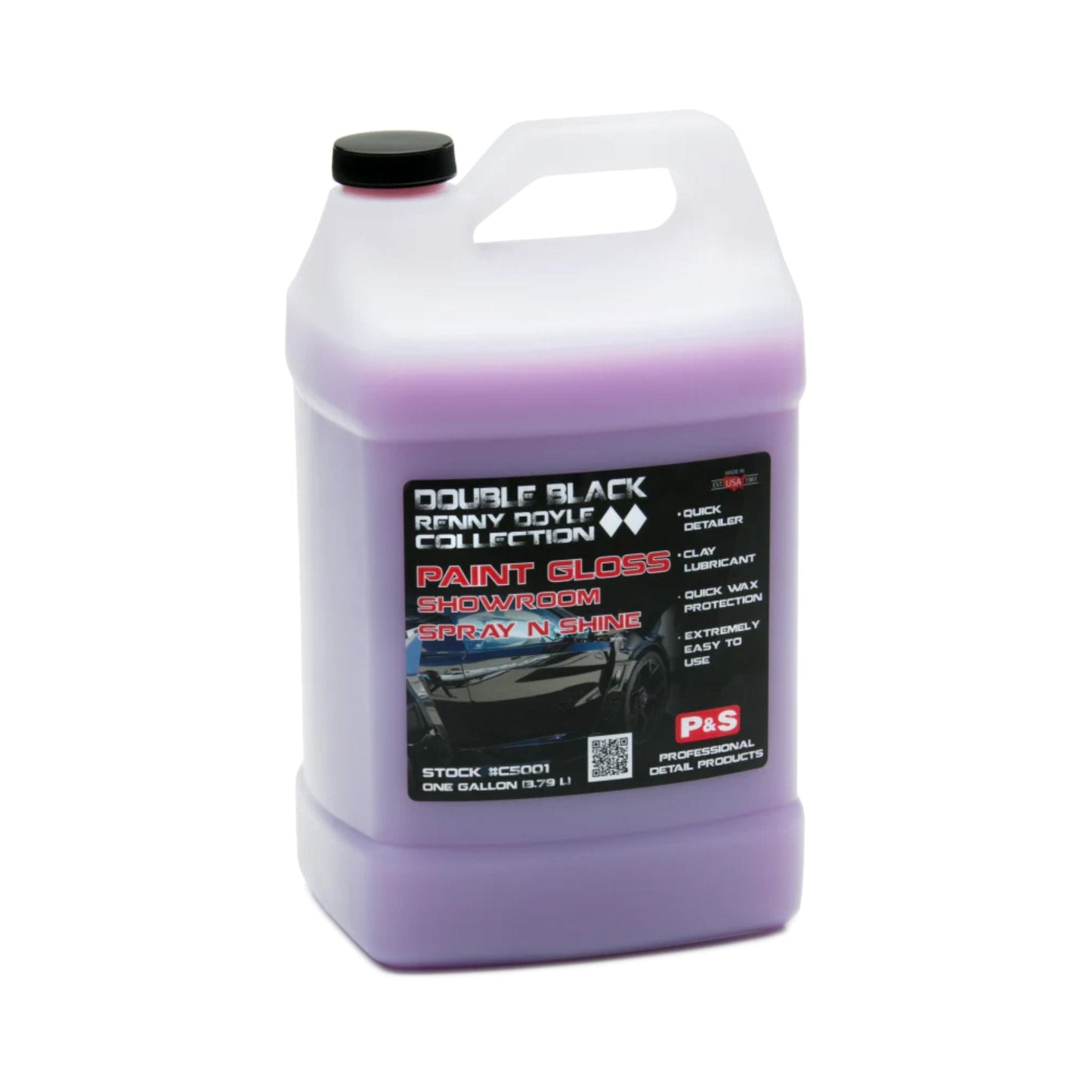 Double Black Paint Gloss Showroom Spray N Shine - 16 oz - Bocar Depot Mississauga - P&S -- Bocar Depot Mississauga