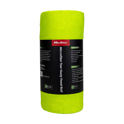 260GSM Microfiber Tear-Away Towel Roll - 30 Sheets/Roll