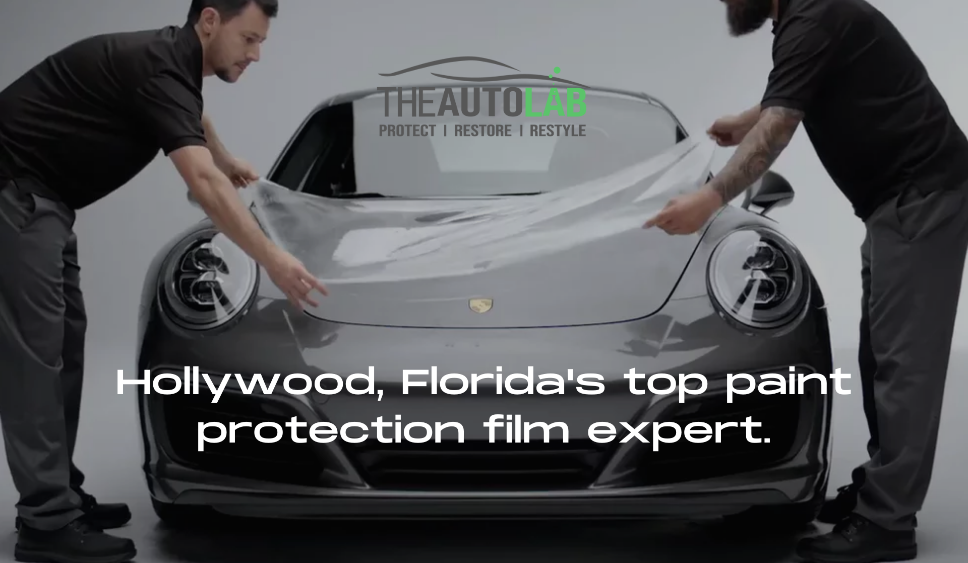 Load video: The auto lab Florida paint protection film installer